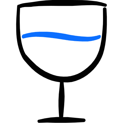 Wine Glass Icon from Freehand Duotone Set