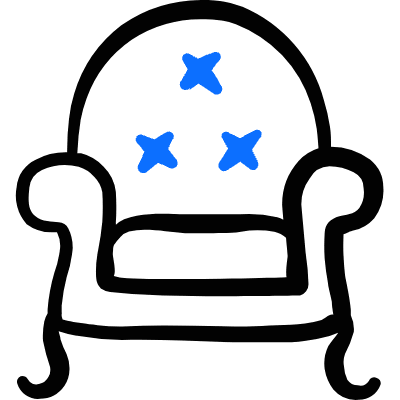 Armchair 1 Icon from Freehand Duotone Set