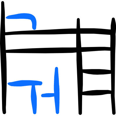 Bed Bunk 1 Icon from Freehand Duotone Set