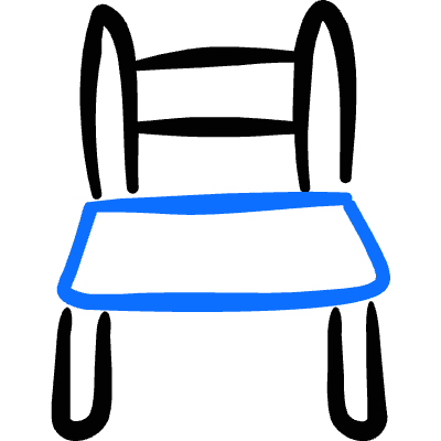 Chair 1 Icon from Freehand Duotone Set