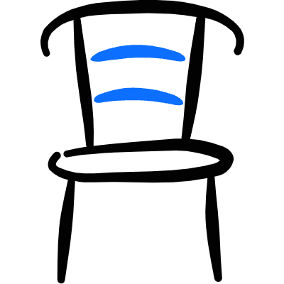 Chair 2 Icon from Freehand Duotone Set