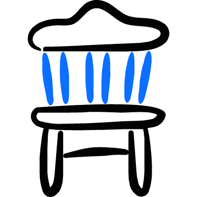 Chair 3 Icon from Freehand Duotone Set