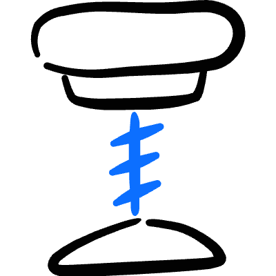 Stool Bar 1 Icon from Freehand Duotone Set
