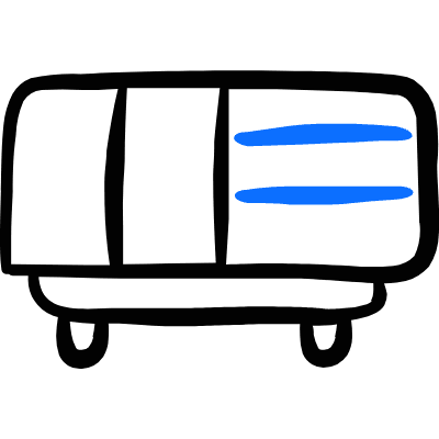 Console Drawers Icon from Freehand Duotone Set