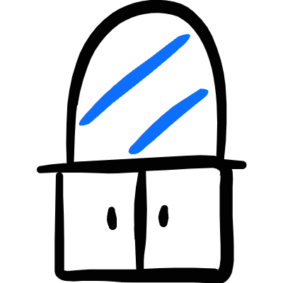 Dressing Mirror Icon from Freehand Duotone Set