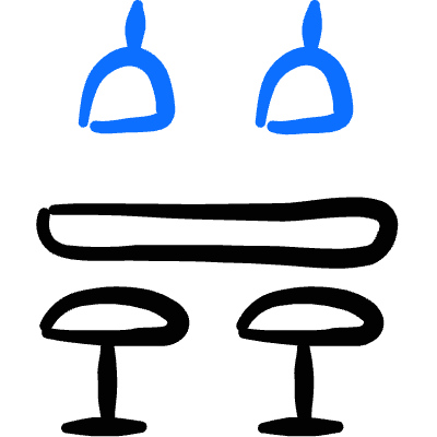 Kitchen Table 1 Icon from Freehand Duotone Set