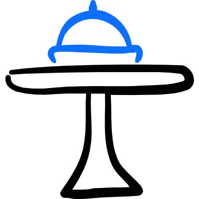 Kitchen Table 2 Icon from Freehand Duotone Set