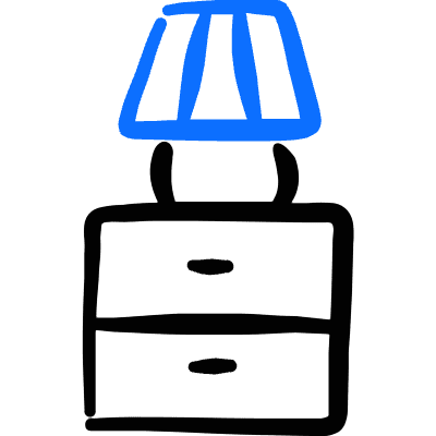 Night Stand Lamp Icon from Freehand Duotone Set