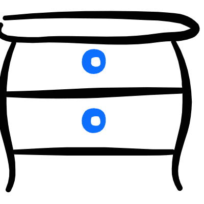 Night Stand Retro Icon from Freehand Duotone Set