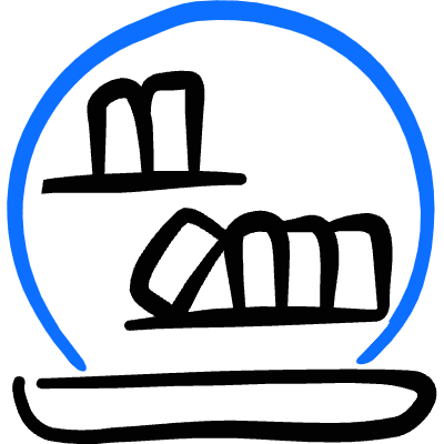 Shelf Books Round Icon from Freehand Duotone Set