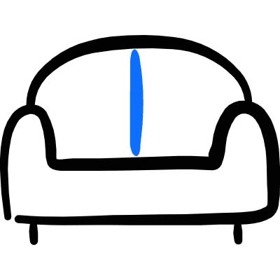 Sofa Double Icon from Freehand Duotone Set