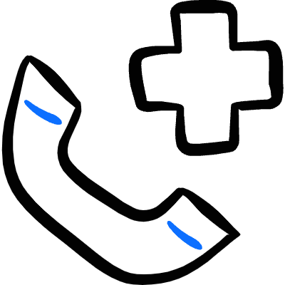 Ambulance Call Icon from Freehand Duotone Set