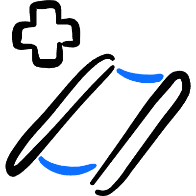 Ambulance Stretcher Icon from Freehand Duotone Set