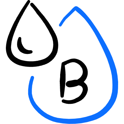 Blood Drop Type B Icon from Freehand Duotone Set