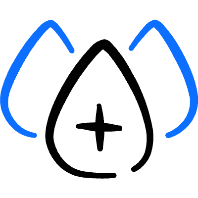 Blood Drops Positive Icon from Freehand Duotone Set