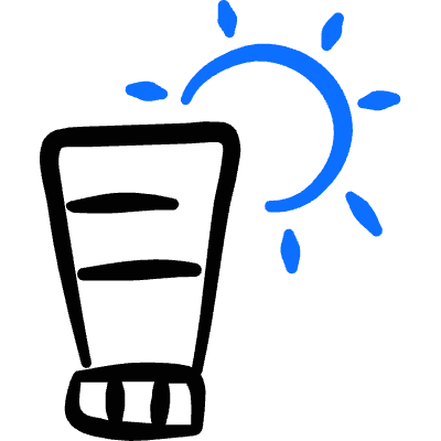 Body Care Sun Cream Icon from Freehand Duotone Set