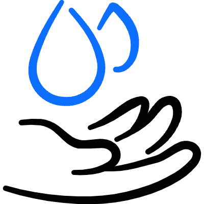 Body Care Water Hand 1 Icon from Freehand Duotone Set