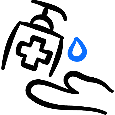 Body Care Water Hand Icon from Freehand Duotone Set
