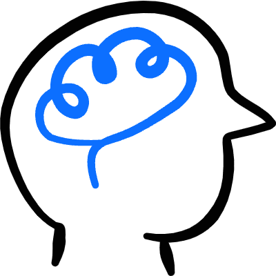 Brain Head 1 Icon from Freehand Duotone Set