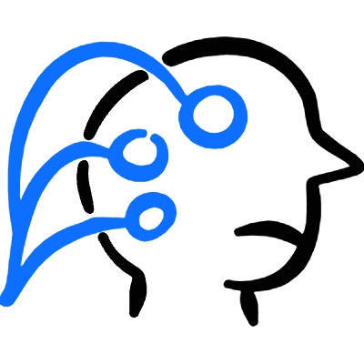 Brain Head Network Icon from Freehand Duotone Set