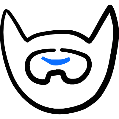 Beard Style Icon from Freehand Duotone Set