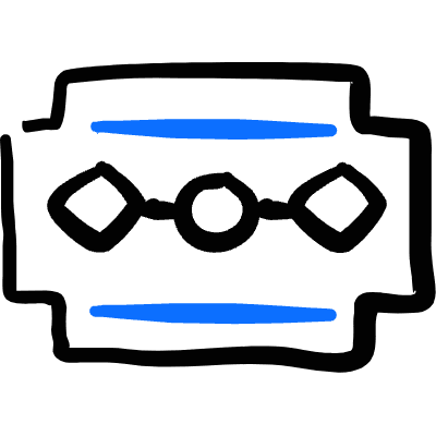 Shaving Razor Icon from Freehand Duotone Set