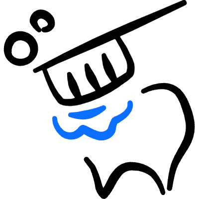 Dentistry Tooth Brush Icon from Freehand Duotone Set