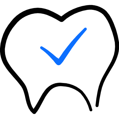 Dentistry Tooth Check Icon from Freehand Duotone Set