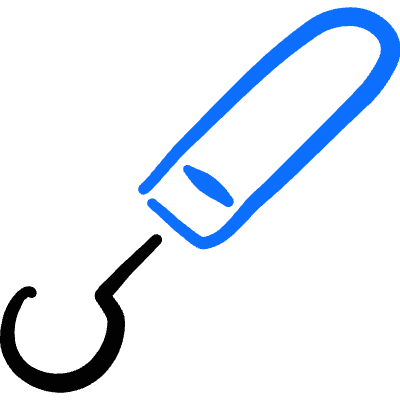 Dentistry Tooth Hook Icon from Freehand Duotone Set