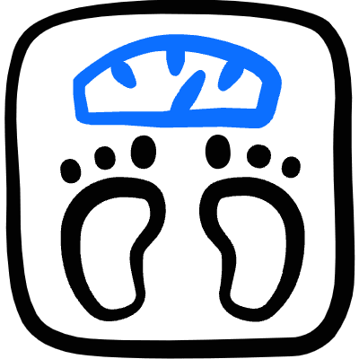 Diet Scale Icon from Freehand Duotone Set