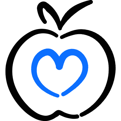 Drugs Apple Heart Icon from Freehand Duotone Set