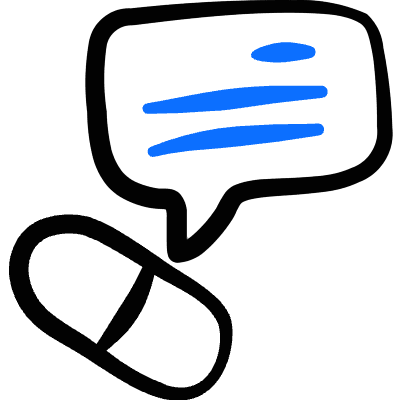 Drugs Chat Icon from Freehand Duotone Set