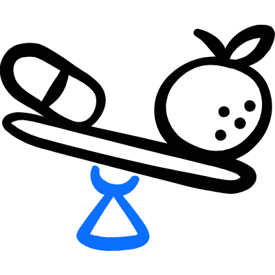 Drugs Nutritioin Balance Icon from Freehand Duotone Set