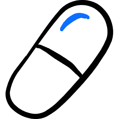 Drugs Pill Icon from Freehand Duotone Set