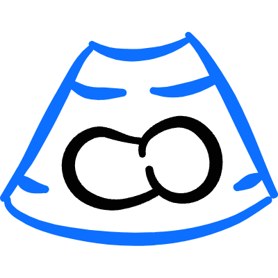 Pregnancy Ultrasound Baby Icon from Freehand Duotone Set