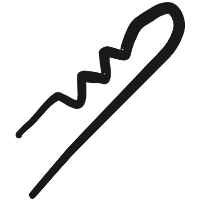 Hair Dress Bobby Pin Icon from Freehand Duotone Set