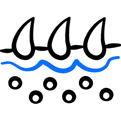 Hair Under Skin Icon from Freehand Duotone Set