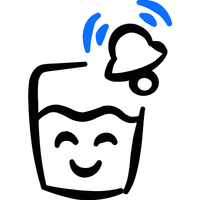 Health Activity Drink Reminder Glass Icon from Freehand Duotone Set