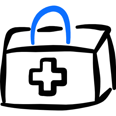 Hospital Bag Icon from Freehand Duotone Set