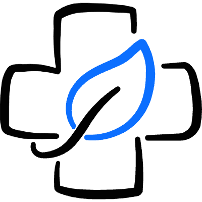 Hospital Cross Sign Alternative Natural Icon from Freehand Duotone Set