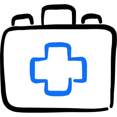 Hospital First Aid Icon from Freehand Duotone Set