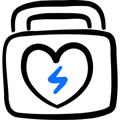 Insurance Aed Box Icon from Freehand Duotone Set