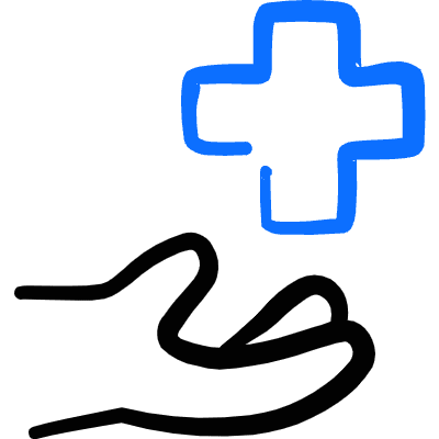 Insurance Hand Icon from Freehand Duotone Set