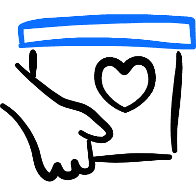 Insurance Heart Donation Icon from Freehand Duotone Set