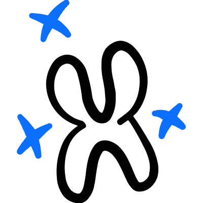 Laboratory Chromosome Icon from Freehand Duotone Set