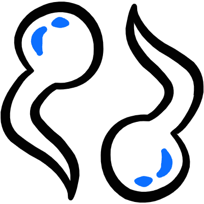 Laboratory Sperm Icon from Freehand Duotone Set