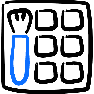 Make Up Brush Set Icon from Freehand Duotone Set