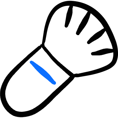 Make Up Brush Icon from Freehand Duotone Set