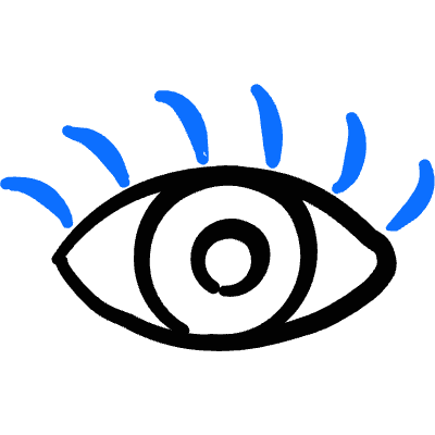 Make Up Eye Lashes Icon from Freehand Duotone Set