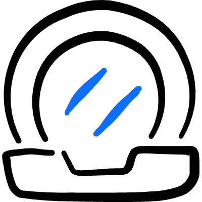 Make Up Mirror Icon from Freehand Duotone Set